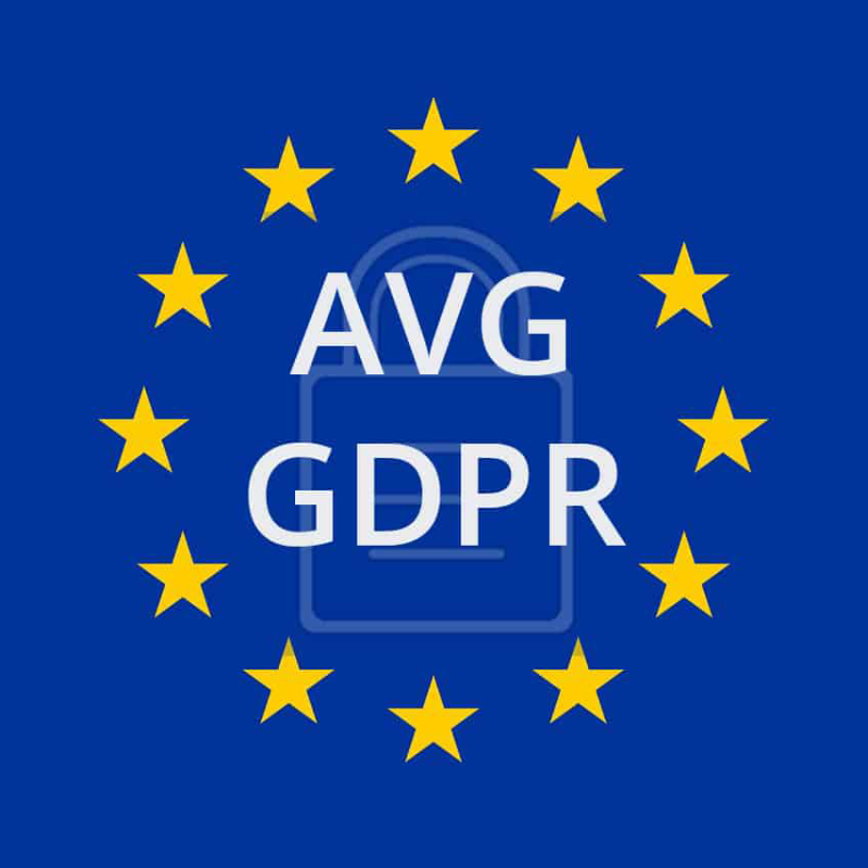 Europese vlag met AVG/GDPR-symbool – privacybescherming bij NedCert Experts